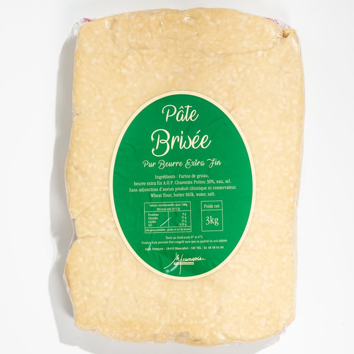 PATE BRISEE 3 kg 30% beurre AOP Charentes Poitou(hors frais de port) photo 1